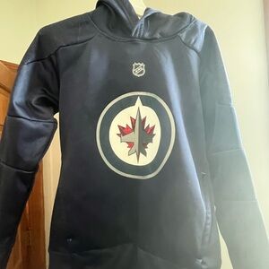 Winnepeg Jets NHL Blue Hoodie with Logo